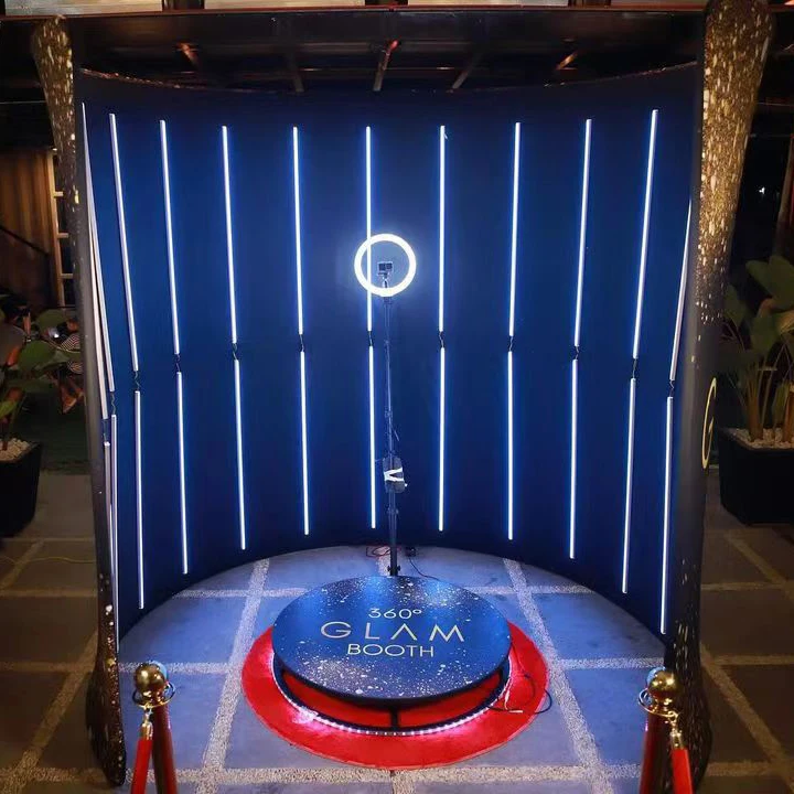 360 Spinning Camera Photo Booth For Ipad Led Selfie Video For Party Top Spinner With Remote Control Replacement Parts Portable