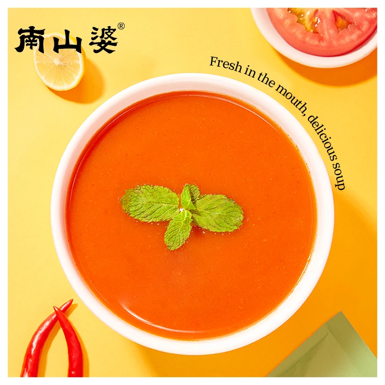 NANSHANPO bulk ketchup packet bags sachets mini botella detomato ketchup tomato sour soup