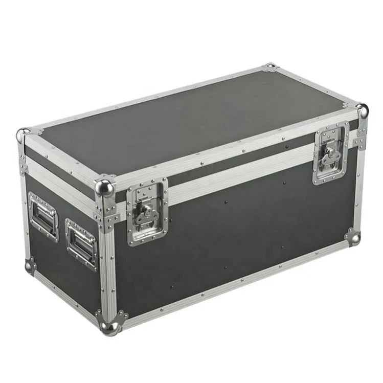China strong manufacturer black dustproof large rolling aluminum flight case for microphone stand