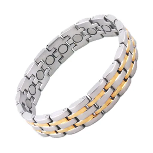 Mens Magnetic Therapy Stainless Steel Bracelets