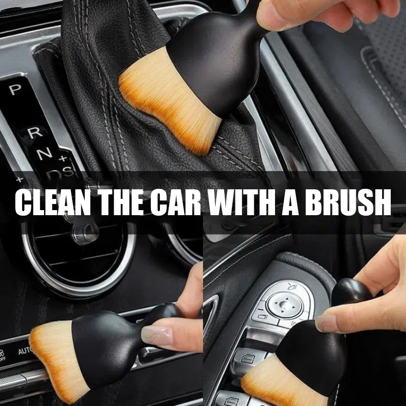 JSZ Car Interior Artifact Brush Cleaning Tool Air Conditioner Air Outlet Cleaning Brush Car Brush Car Crevice Dust Removal