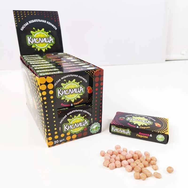 Sour Gummy Soft Fruit Flavor Chews Confectionery Mini Sour Chewy Candy