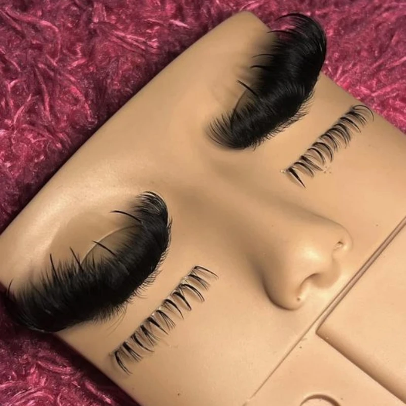 Velvet Volume Eyelash Extensions Supplies Private Label Individual Lash Trays Dark Matte Black Cashmere Lash Extensions