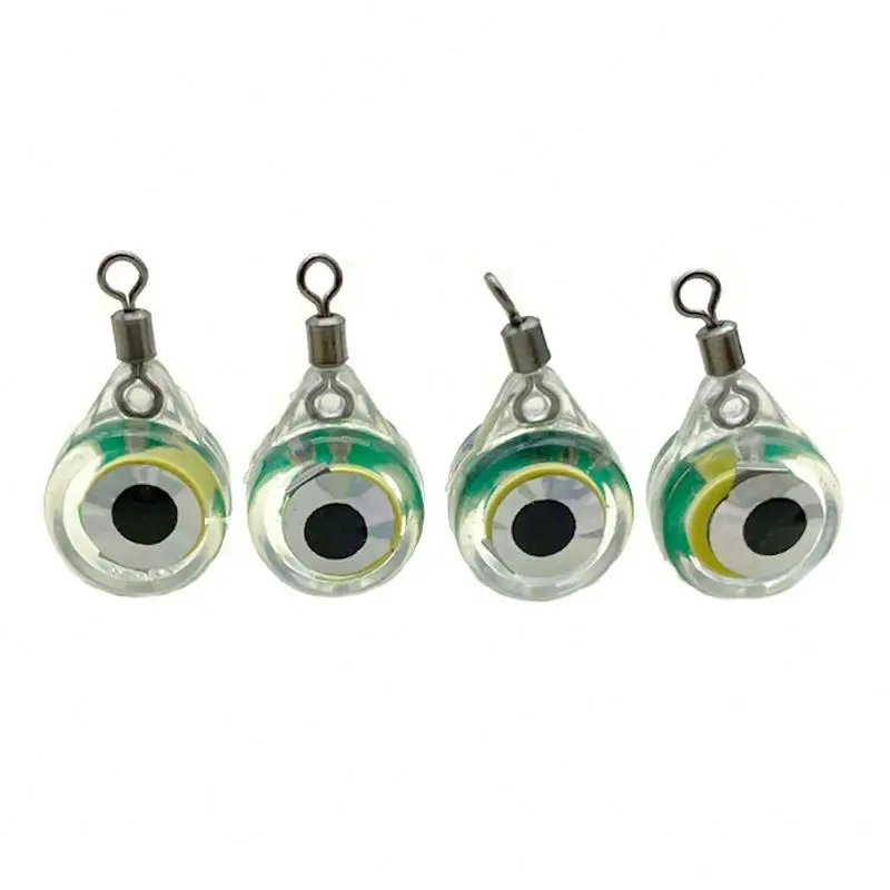 High Quality LED Big Fish Eye 5 Color Mini Underwater Deep Drop Led Fishing Light Attractor With Swivel Fishing Vibes