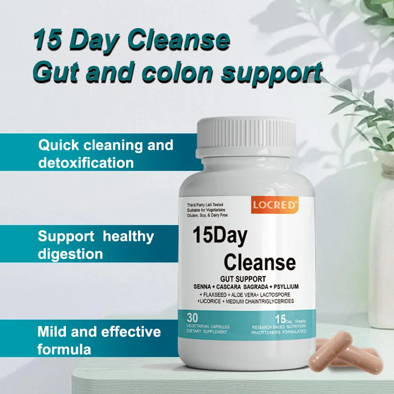 Manufacturer 15 Day Colon Cleanser Detox Detox Cleanse Diet Pills Colon Cleanse Capsules For Digestive Supplements