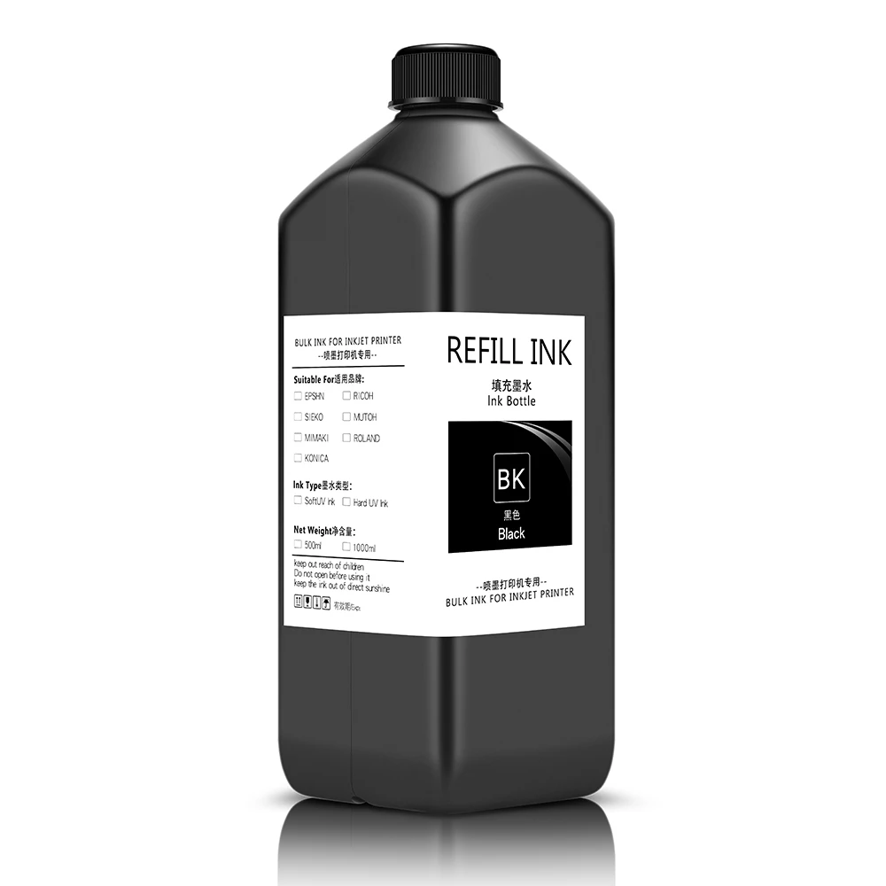 Ocbestjet Matelic Offset Hard Pvc Edge Banding 26099 UV LED Ink & Varnish For Ricoh Gen 5 T Shirt Printing Machine Printer