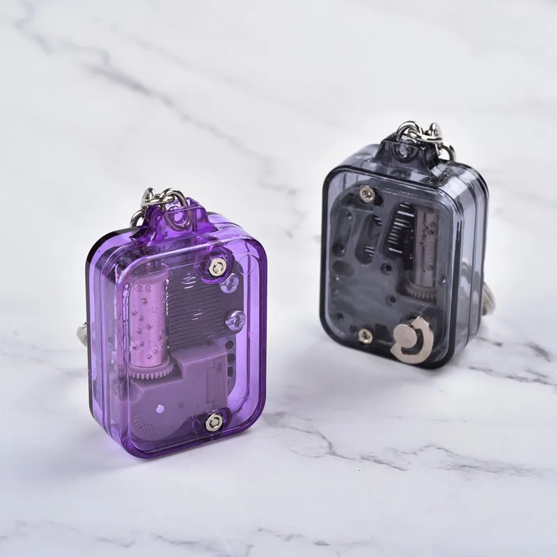 Acrylic  Music Box custom music box keychain