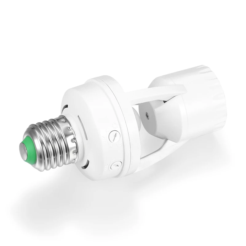 Lamp Base Adapter E27 to E27 Holder with PIR Motion Sensor