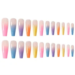 Wholesale various sizes and perfect length for colorful false nails fashion style