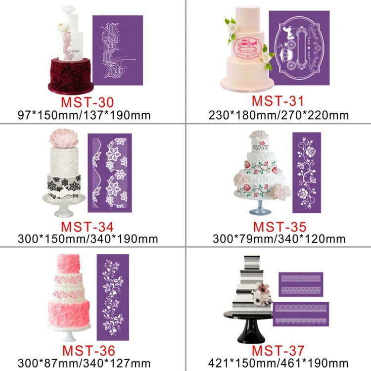New Arrival How to Make Cake Stencils Large Cake Stencil Kitchen Accessories Cake Decorating Stencils