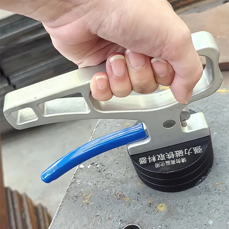 Dailymag one hand permanent 30kg 40kg 50kg 60kg heavy duty portable magnetic lifter for steel plates with release function