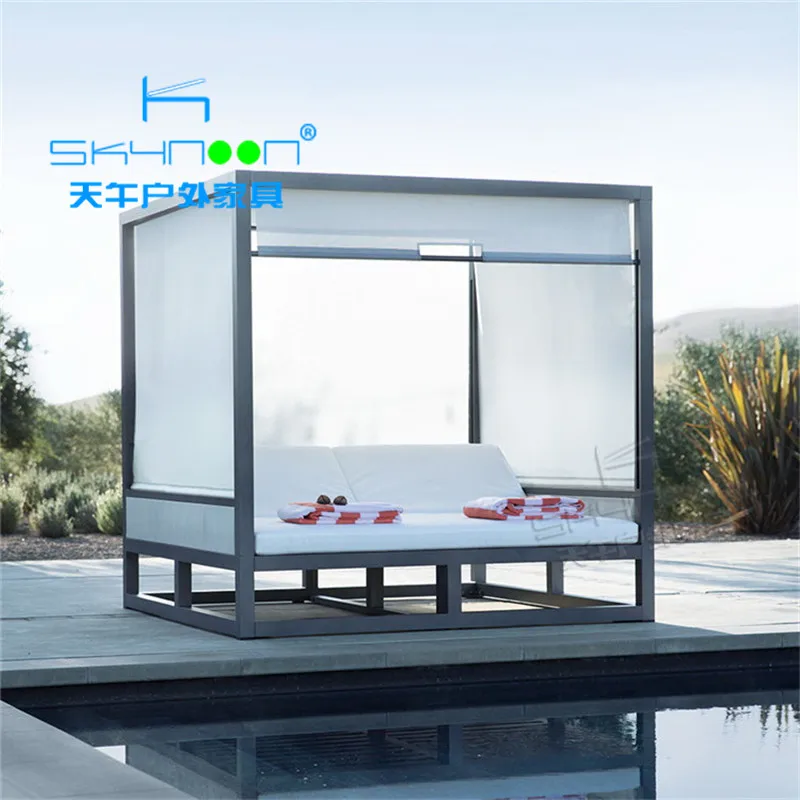 Горячая Распродажа sunbed с солнцезащитным козырьком гарантированного качества шезлонг Современный Патио гостиная заводская цена садовая уличная кушетка
