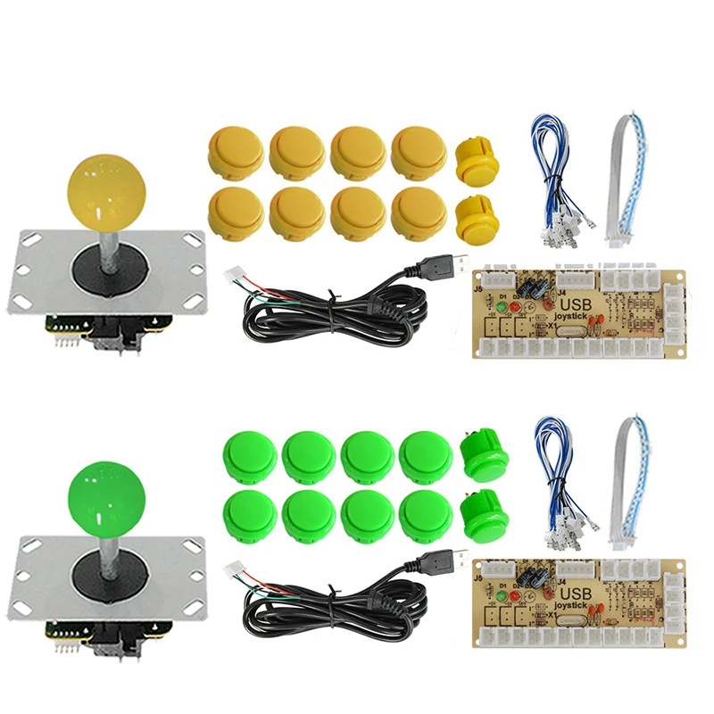 Manufacturer direct sell game accessories zero delay different buttons & joysticks DIY arcade cabinet kit