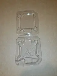 Custom Clear  Plastic Hanger Clamshell Double Blister Packaging Box