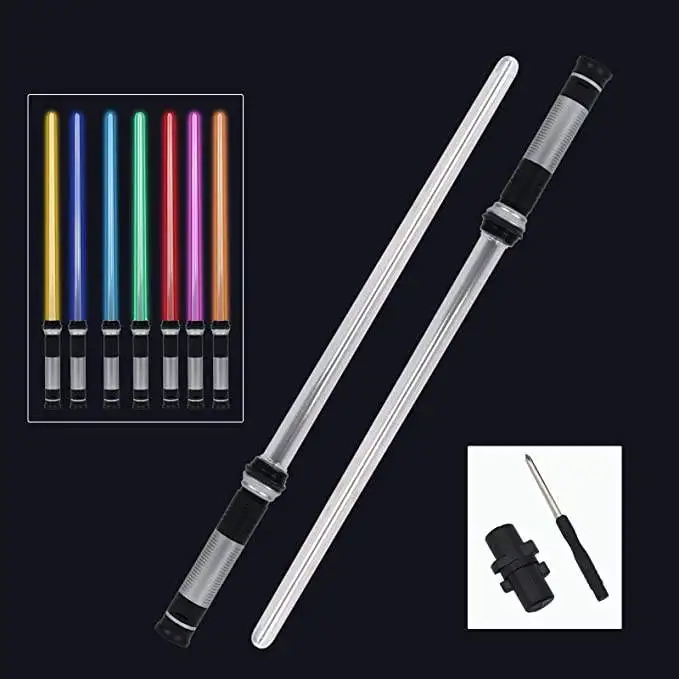 Factory Telescope Retractable Stretchable Light-saber Sound Kids Laser Sword Led Flashing Colorful Light Up Toy Swords