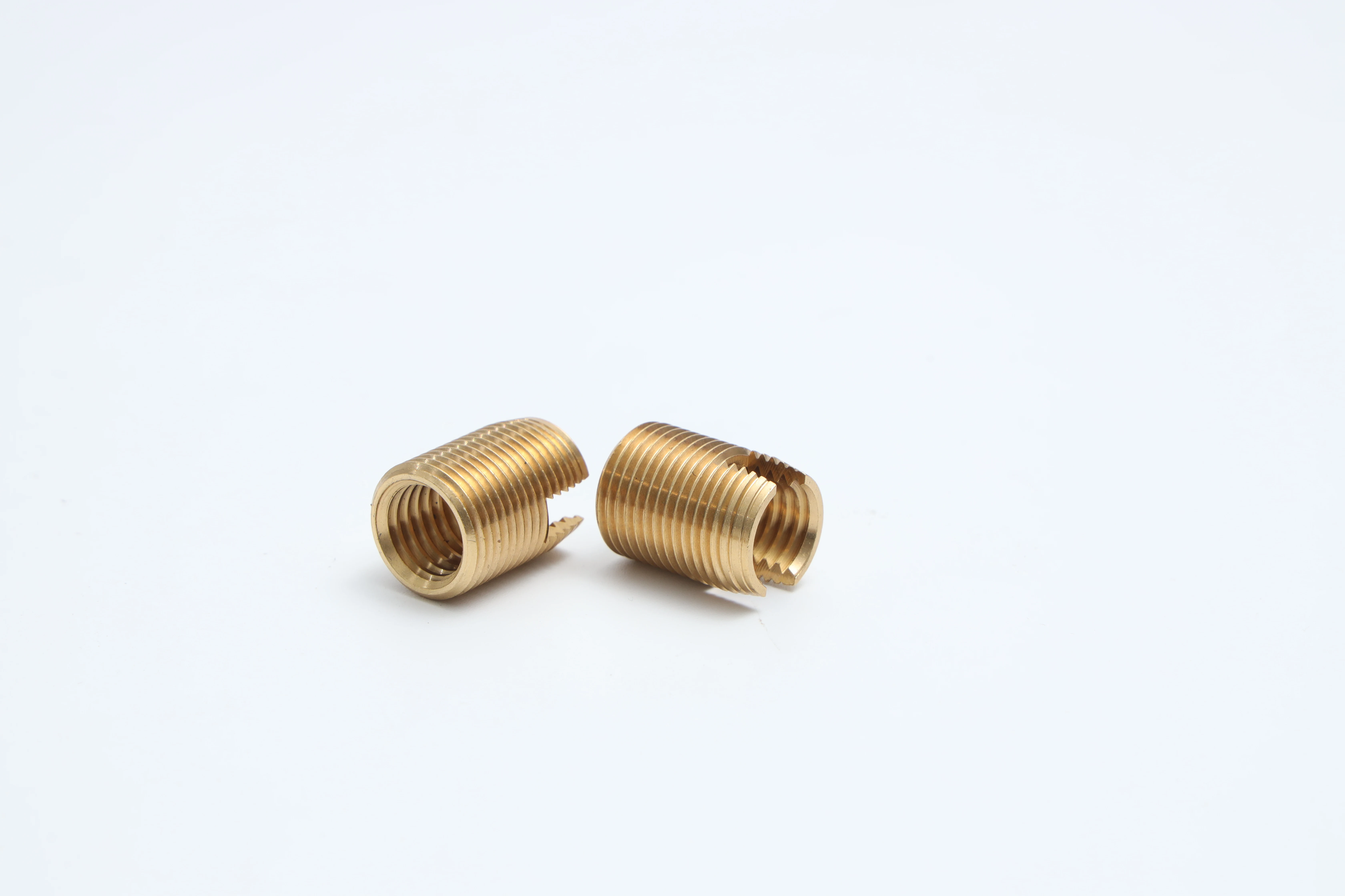 Brass self tapping threaded inserts