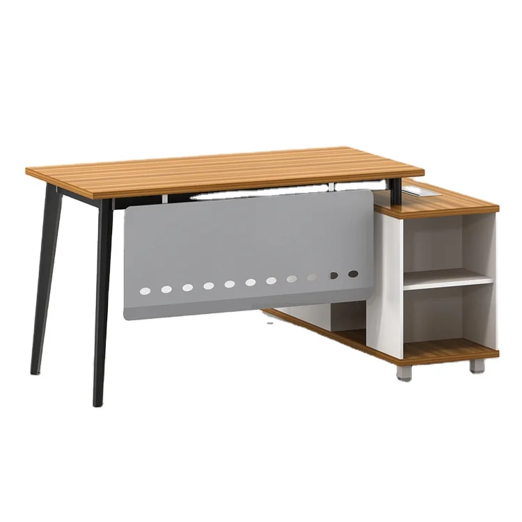 luxury office black and white secretary modern manager l shaped office desk