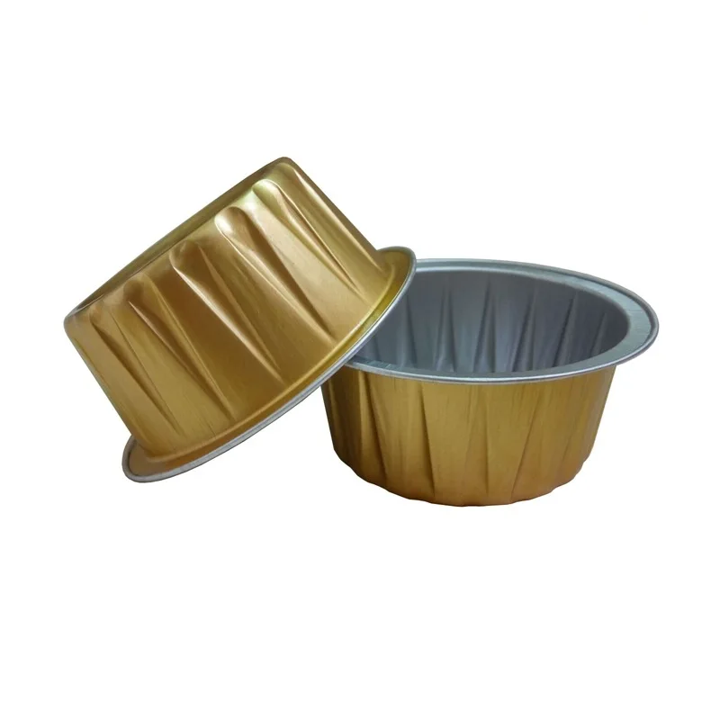 Cupcake, Muffin, Creme Brulee, Egg Tart, Souffle Pudding Cups mini cake molds round aluminum foil cups with lids