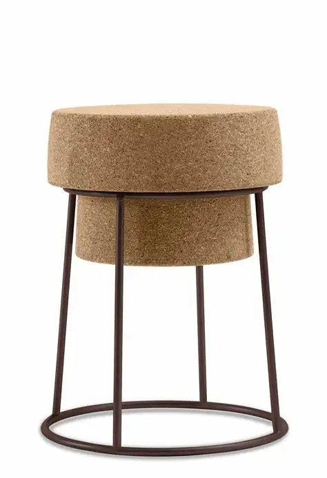 Tabouret liege Giant Champagne Cork Wire Cage stool outdoor chair outdoor high bar chair for courtyard leisure balcony willa