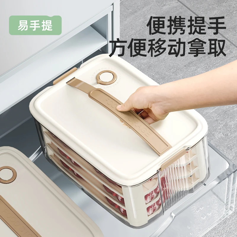Sustainable Kitchen Organizer Hot Food Fruit & Meat Storage Containers With Lids And Handle Food Preservation Containers