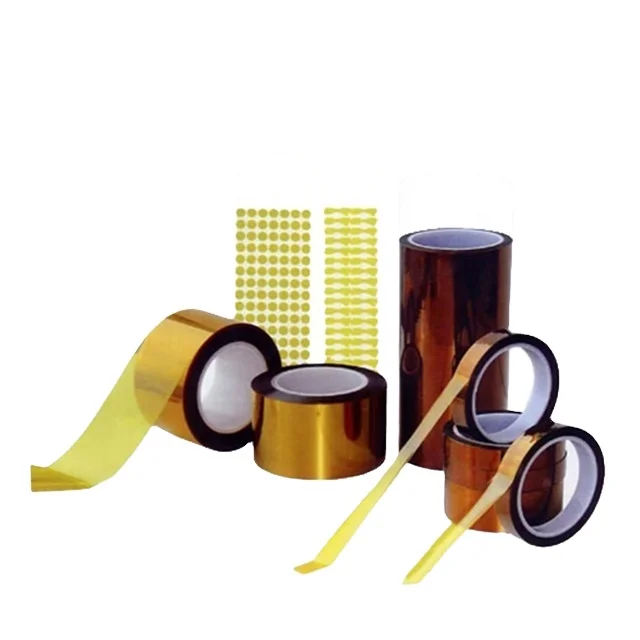 High Temperature Amber Color Heat Resistant Tape for Sublimation Glue Kaptons Polyimide Self Adhesive Tape