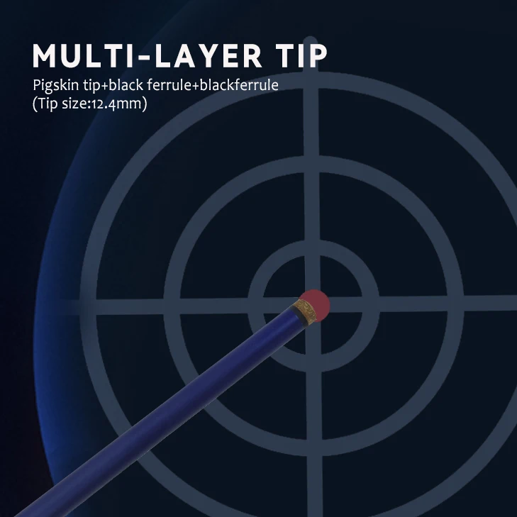 Wholesale Standard 12.9mm Head Billiards Cue 1/2 Nine Ball 147cm Fiberglass Pool Billiard Cue Stick