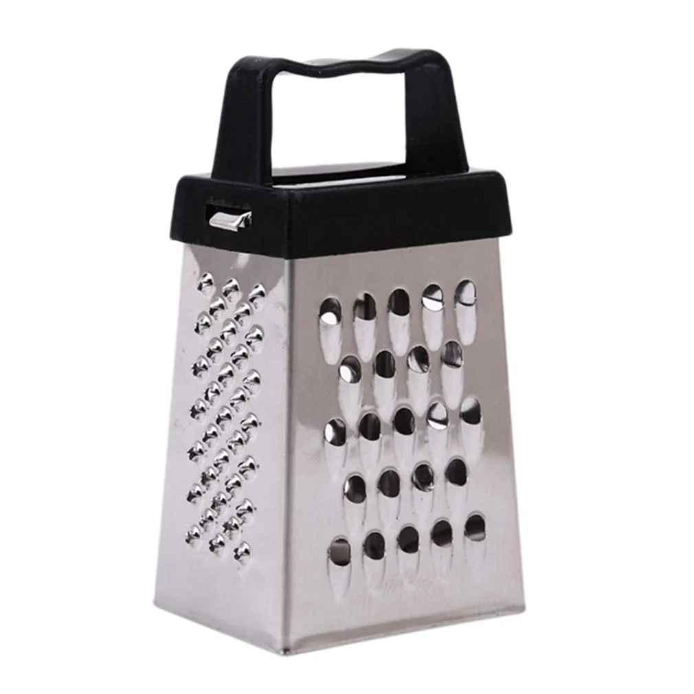 Stainless steel mini chocolate four sided planer plastic handle food garlic mini grater