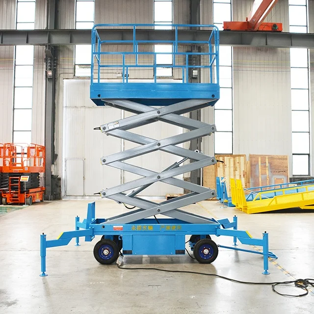 Мобильный ножничный подъемник Qiyun Kinglift выгодная цена 8 м 500 кг гидравлический используемый на заводе складах гостиницах аэропортах