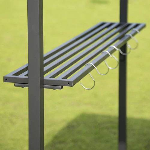 BBQ Grill Gazebo Barbecue Shelter Round Roof