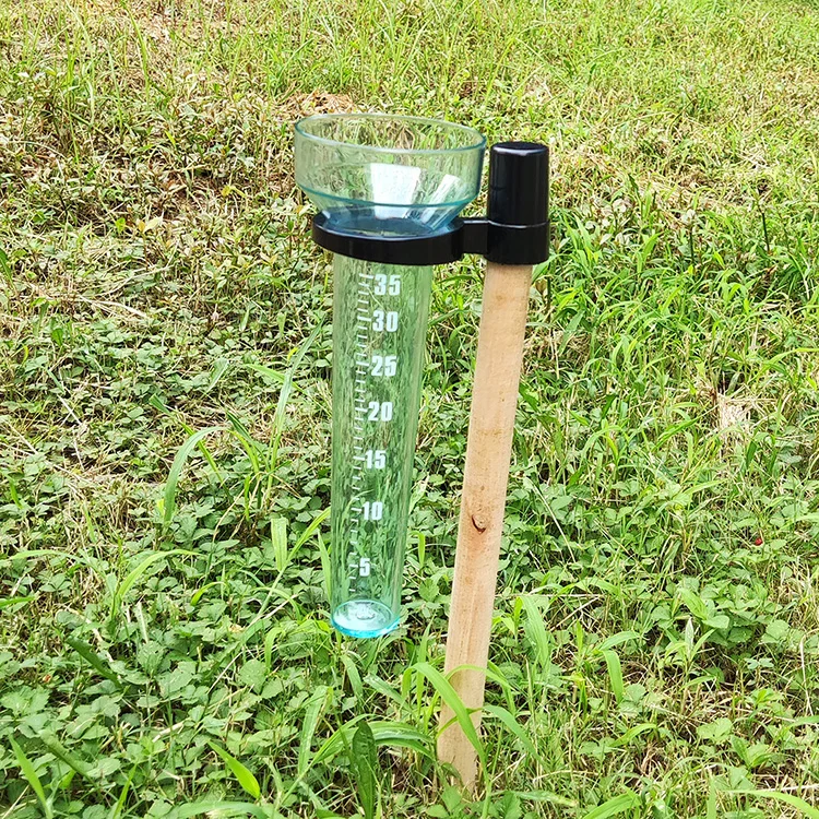 Garden Outdoor Plastic Rain Gauge transparent clear  conical rain gauge meter rainfall measuring cup  rain  Gauge digital