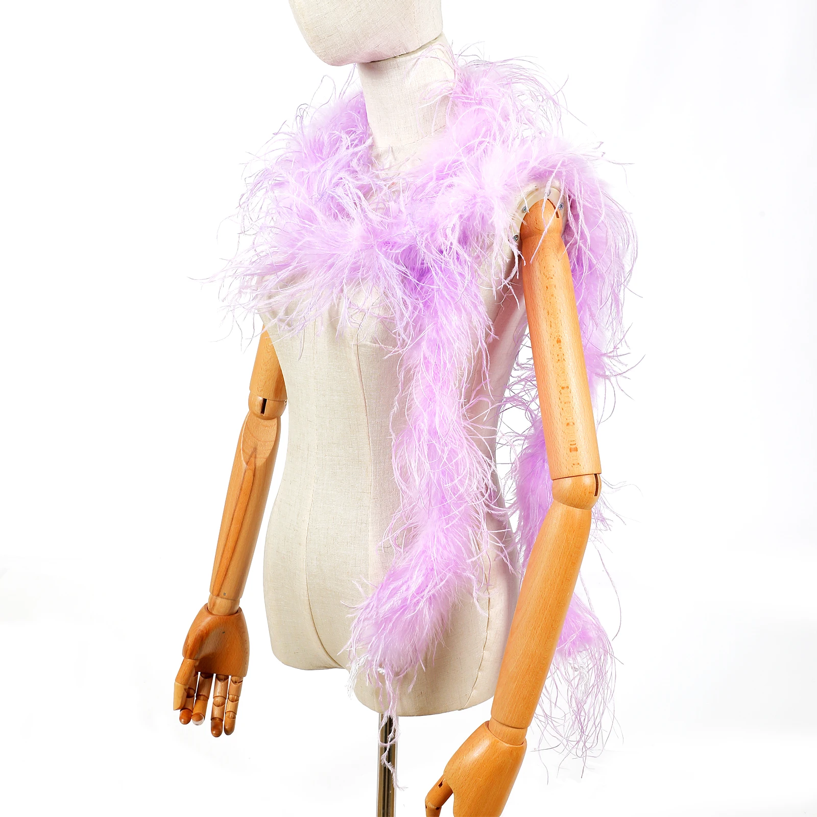 Red Scarf Ostrich Feather Boa for Women Home Party Wedding Xmas Decor Diy Craft Clothing Costume Dance Dress Cosplay Accecssoy