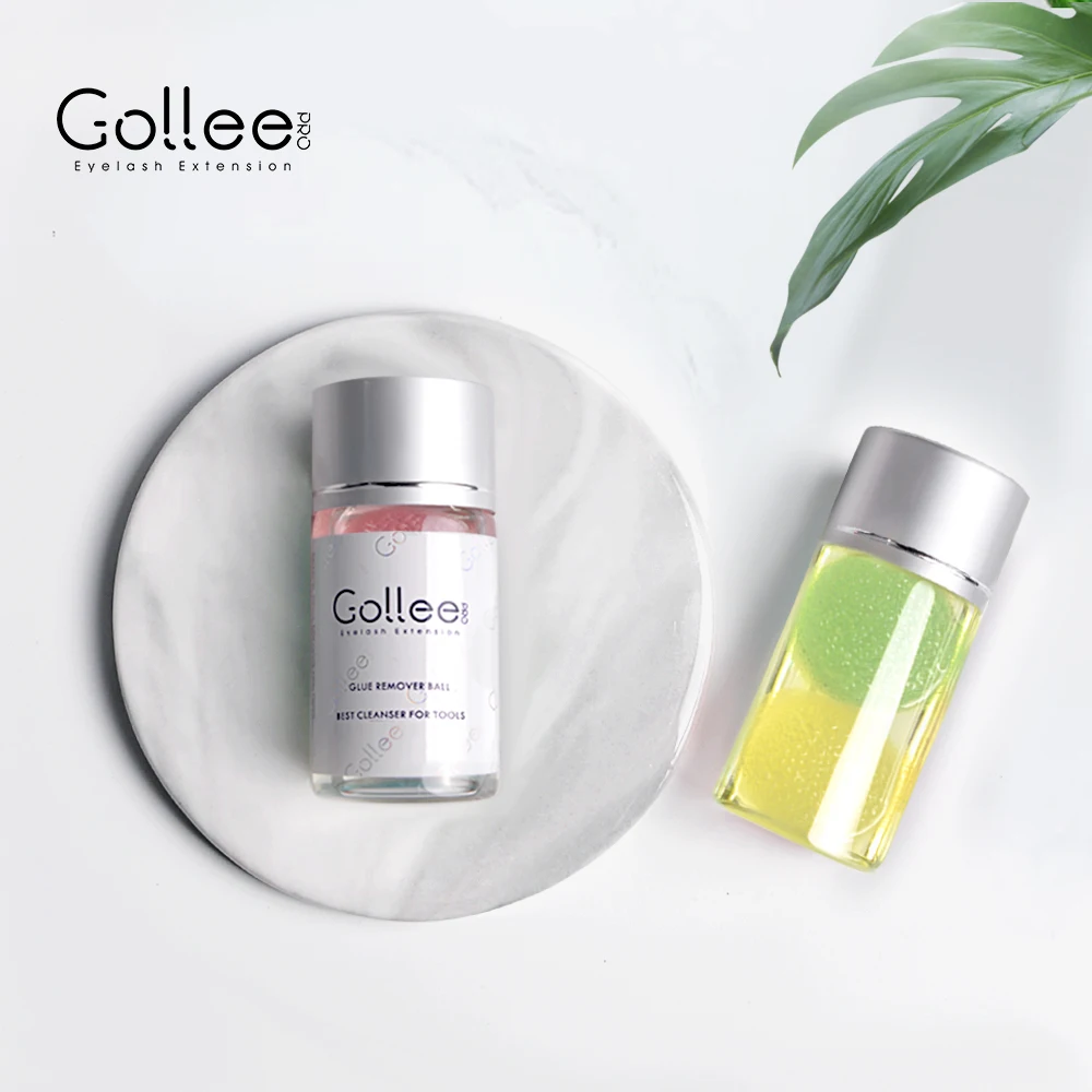Gollee эффективно ресниц аксессуары на ресниц Пинцет для удаления клея мяч клей для ресниц жидкость для снятия