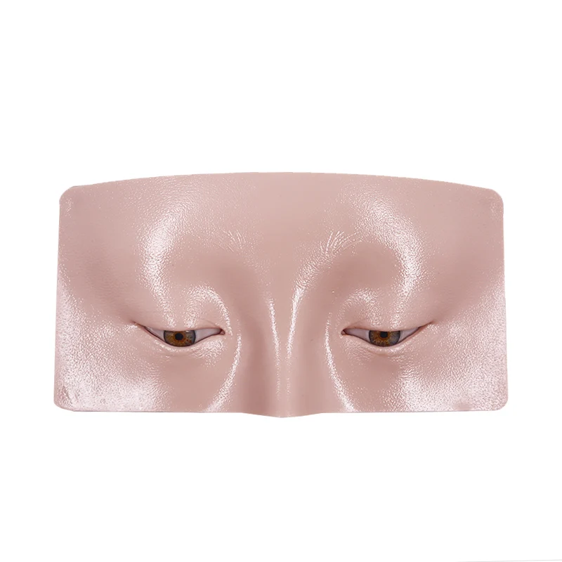 Reusable 5D Eye Eyebrow Makeup Practice Board Face Eyes Makeup Mannequin Silicone Skin Pad Eyes Mannequin For Makeup Artist
