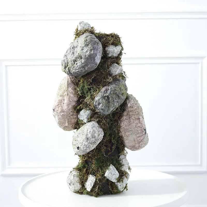 Shininglife Wholesale Artificial Moss Stone decoration for home