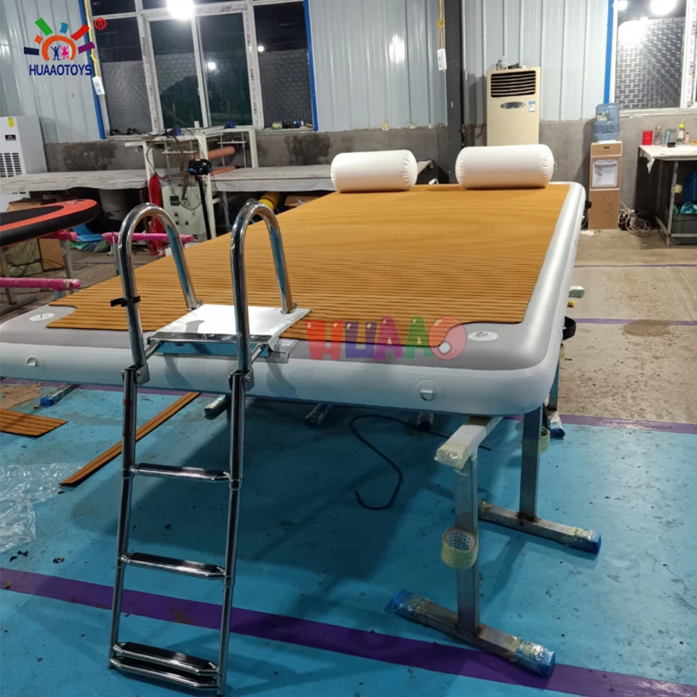 Высококачественная надувная док-станция для яхты, надувная водная плавающая док-платформа с насосом для продажи