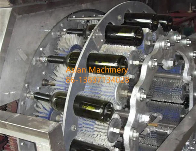 milk bottle washer/beer bottle cleaning machine/glass bottle label brush cleaning machine