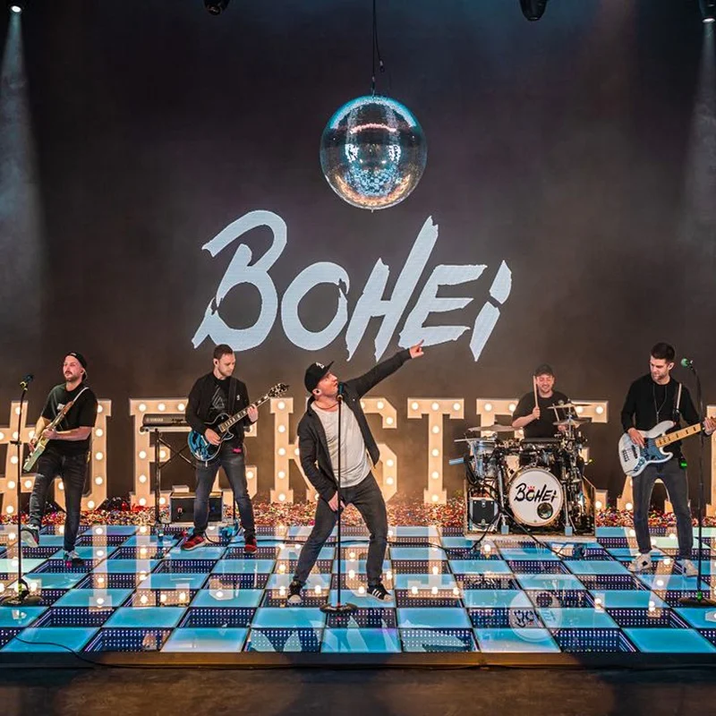 Magnet outdoor/indoor 3d dance floor panels 50x50cm dj lights beautiful effects