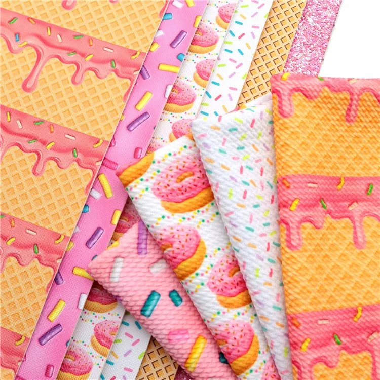 10pcs/set Mix Bullet Fabric Faux Leather Sheets Bundle For Earrings Hair Bows Hobby DIY Crafts 1118374