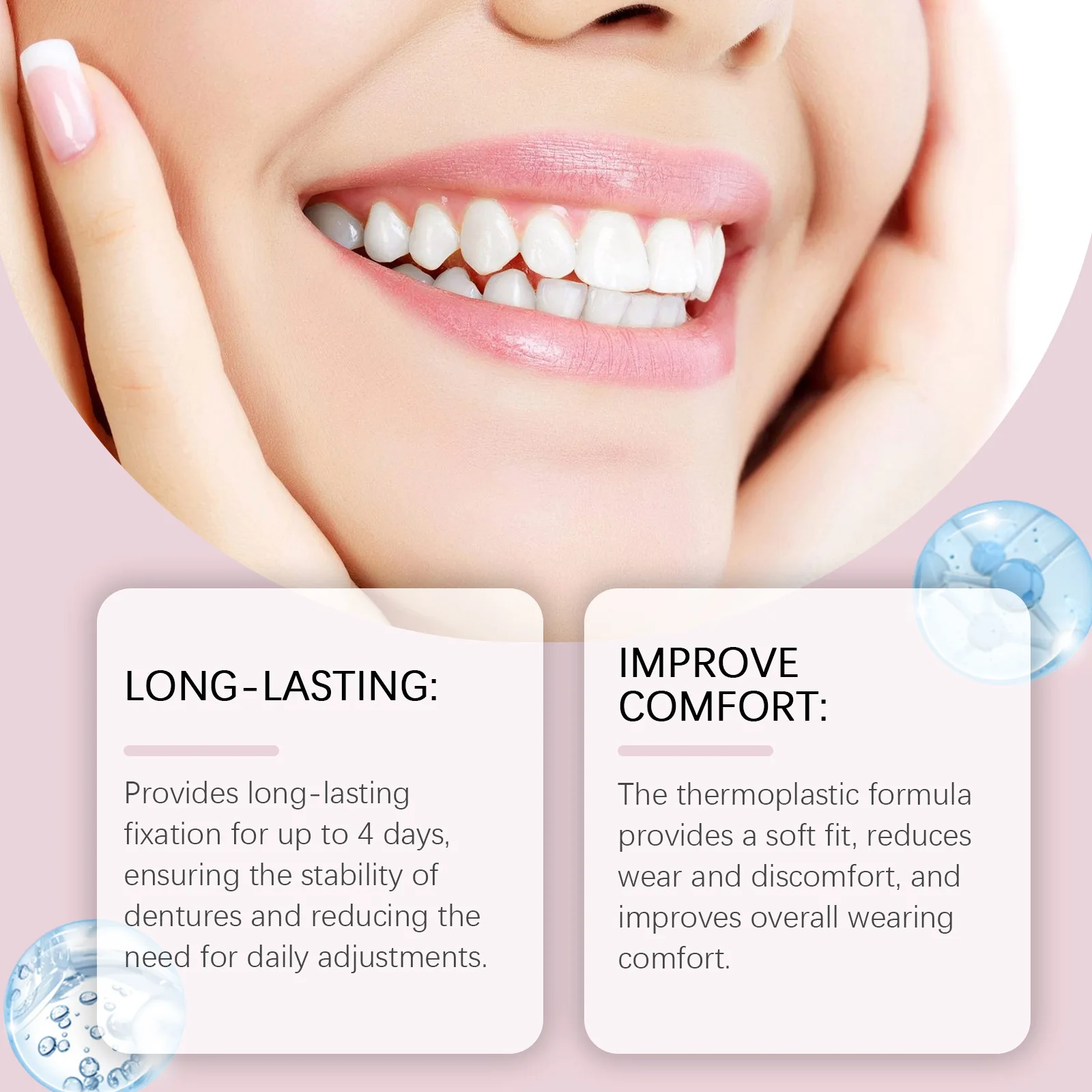 OEM 28g Denture Fixing Adhesive Solid Dental Adhesive For Fixing Dentures To Improve Comfort Cosmetic Denture Fixing Adhesive