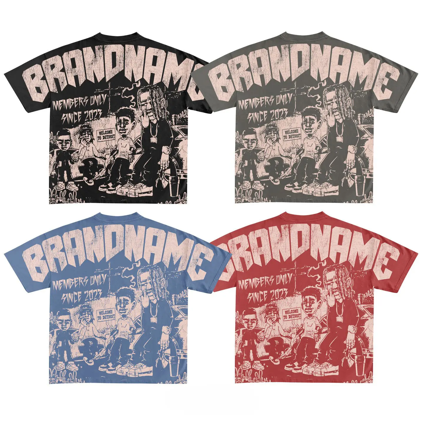 95 cotton 5 spandex graphic t shirts  boxy vintage oversized comfort colors screen printing t shirt for men