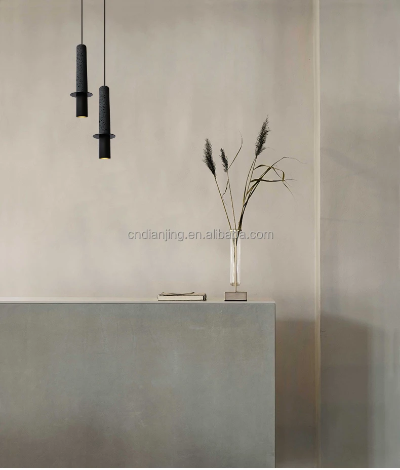 Tpstar Lighting black cement modern lamp pendant light chandelier ceiling light