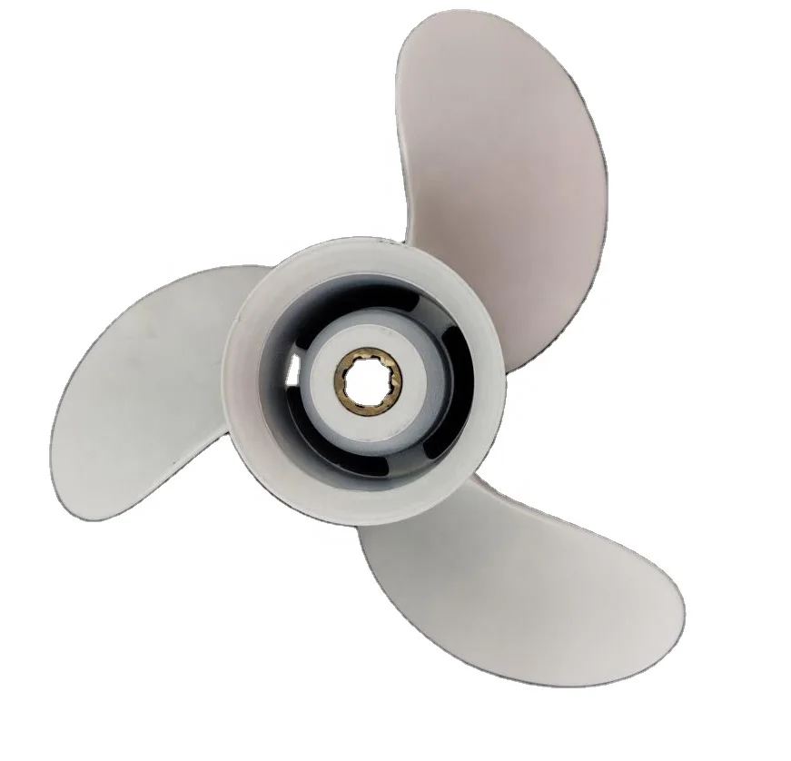 9.9-15 HP 9 1/4 X 8 Marine Boat Outboard Aluminum Propeller Matched YAMAHA Engine 683-45947-00-EL 8 Tooth Spline