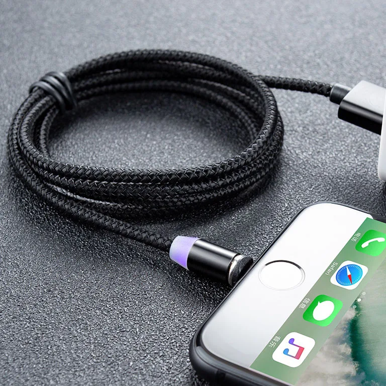  Прямая продажа с фабрики 3 в 1 светодиодное магнитное зарядное устройство Usb кабели для быстрой зарядки и передачи данных Портативный Магнитный зарядный кабель телефона