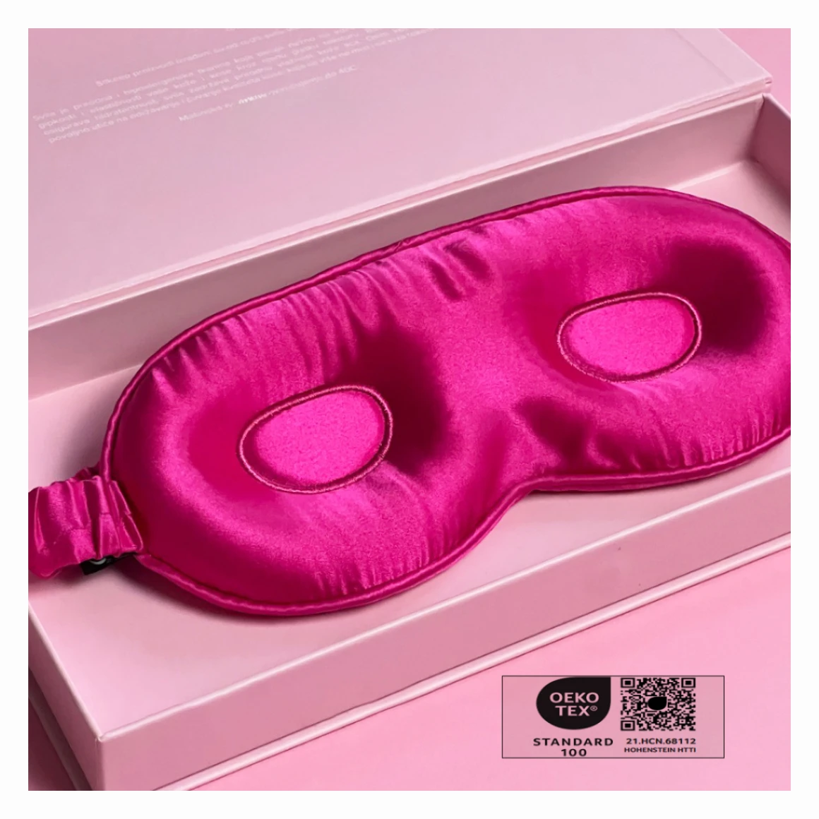 Custom logo label eyemask silk contour sleep mask set 100% mulberry 3d silk eye mask for eyelash extensions