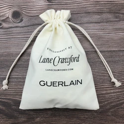 Custom Velvet / Cotton Material Drawstring Bag For Jewellery