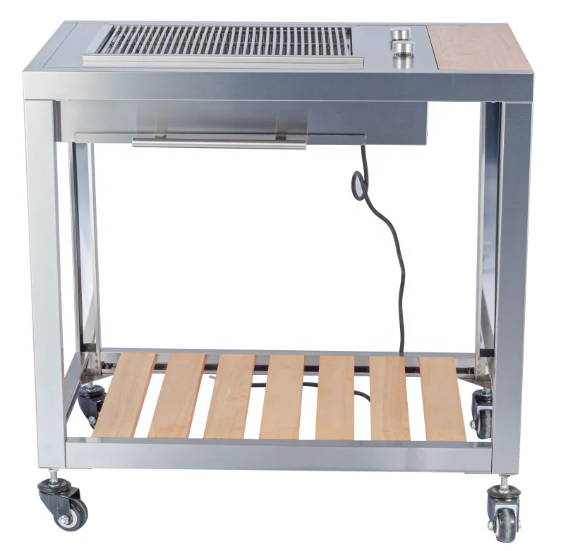 Outdoor portable barbecue electric grill Build-in electric grill