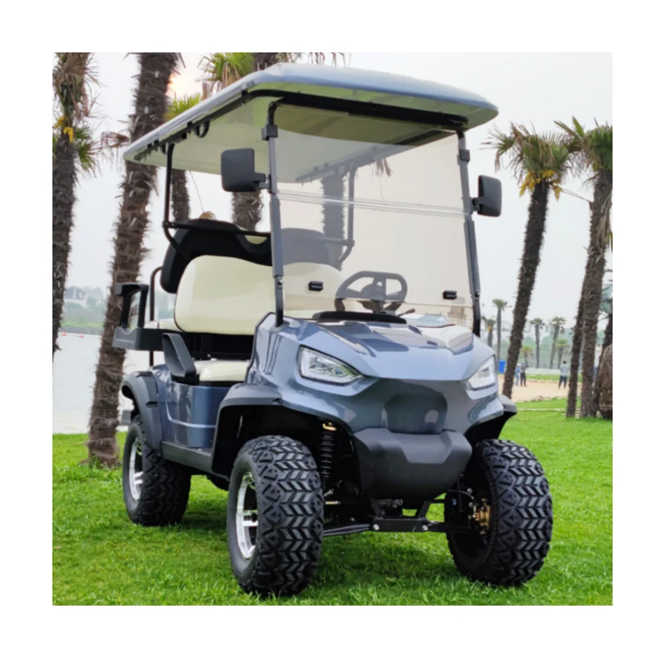 Newly Designed Electric Golf Cart 4 Seater Hunting Golf Cart Lithium Electric Car
