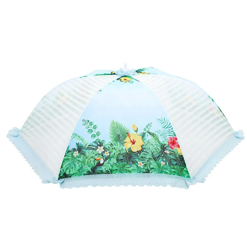 
Kitchen Folded Mesh Food Cover size:S BBQ Picnic Kitchenware umbrella Style Mesh Polyester Anti Fly Mosquito Food Dish Cover 