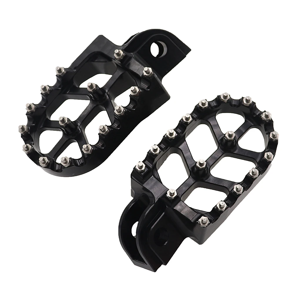 Motorcycle Billet MX Wide Foot Pegs Pedals Rest Footpegs For SX SXF EXC EXCF XC XCF XCW XCFW SMC 65-530