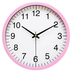 Home Decoration Simple Round Design 10 inch Cheap Plastic Wall Clock